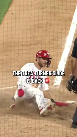 #TreaTurner’s patented slide is #smooth 😎 @Phillies #Phillies #MLB
