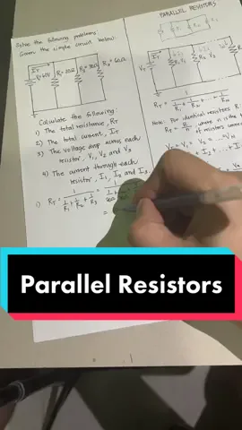 Parallel Resistors #fyp #math #engineering #jaysonzamora #electricalengineering #electronicsengineering #resistor #ohmslaws #parallelresistors  @Jayson Zamora  @Jayson Zamora 