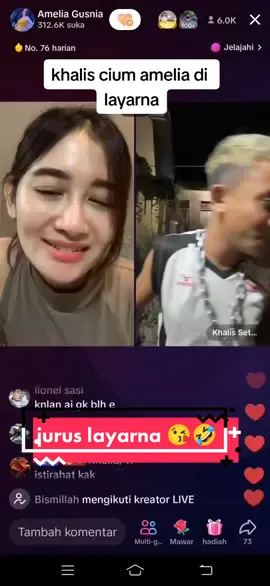 udah sekian lama keluar juga  jurus layarna 🤣🤣😘  #@Khalis Setiawan #@Amelia Gusnia #@Khalis Setiawan Real  #bangrull_ishere27 #ameliadankhalis  #khalissetiawan87 #khalissetiawan  #khalisrahoop #keunongpeurahop  #khalisacehviral #khalispkamelia  #❤❣💕💞💓💗💖💘💝 