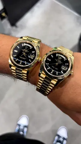 Do you like this Onyx dials 😎🖤? #Rolexclubwatch #Swiss #Rolex #Watches #Unboxing #Gold #DayDate #Onyx 