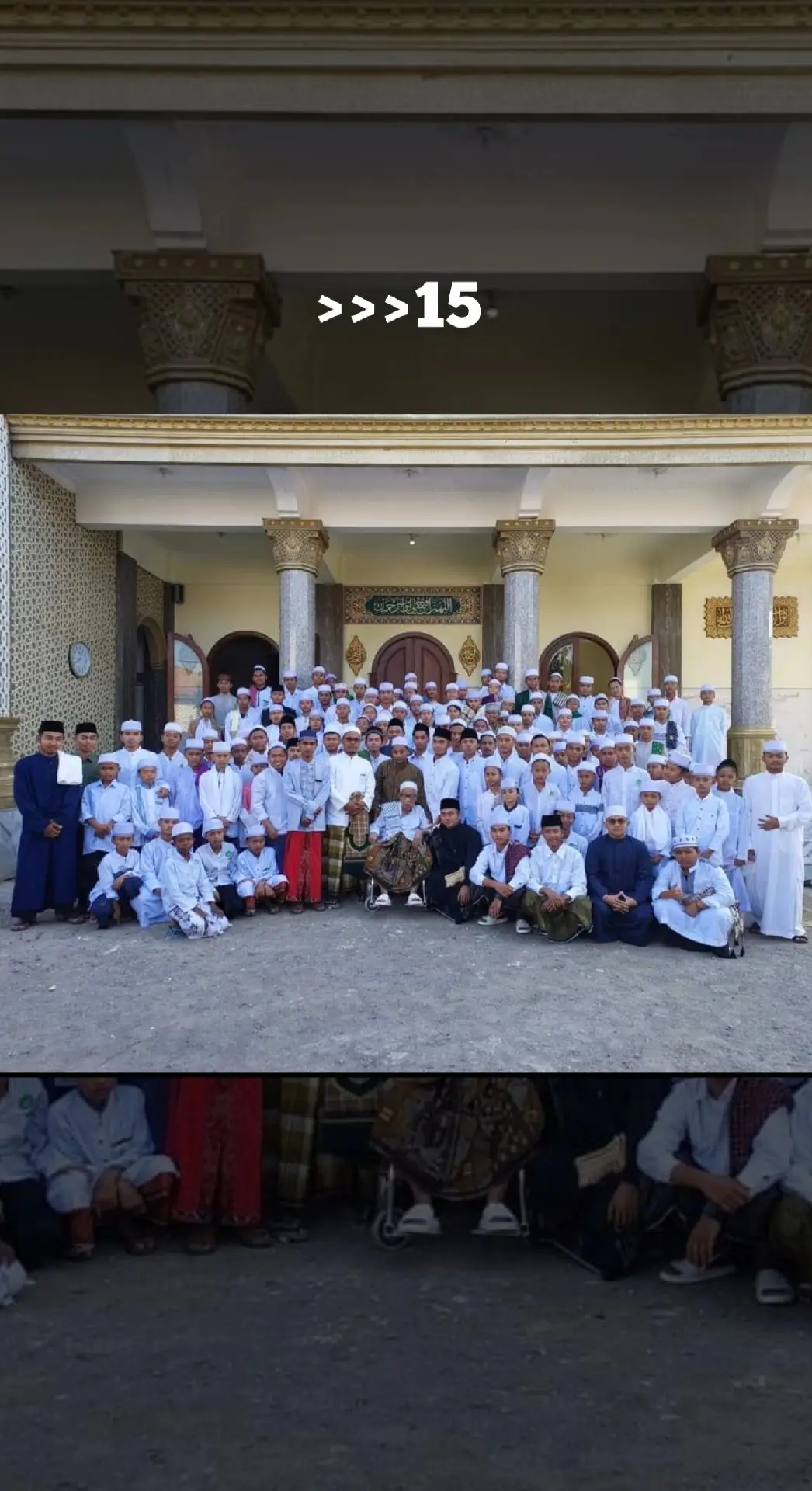 Moment Foto Bersama Santri Pondok Bersama Pengasuh Pon-Pes Gedangan #fypシ #santri #pondok #sarungan 