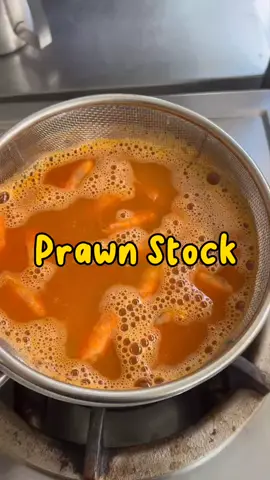 Prawn stock  Jangan pernah buang kepala udang karena ini resep rahasia hokien noodle dan prawns soup noodles di singapura Bahan-bahan : 800 gr Kepala udang cuci bersih 2 sdm Minyak  1,5 Liter Air Langkah-langkah:  Panaskan minyak, masukkan kepal udang Tumis hingga berubah warna dan harum Tambahkan Air dan didihkan Setelah mendidih kecilkan api dan rebus kurang lebih 30 menit Setelah air sedikit menyusut dan mengeluarkan aroma khas matikan api dan saying buang ampasnya Prawn stock / saripati udang siap untuk membuat hidangan mie goreng atau mie rebus Selamat mencoba ! #NDP2023 #resepsederhana #idemasakanharian #idemasak #idemasakanrumahan #bekalsuami #bekalanak #bekalkerja #KePOTik #prawn stock for hokkien me #prawnstock #prawn stock recipe 