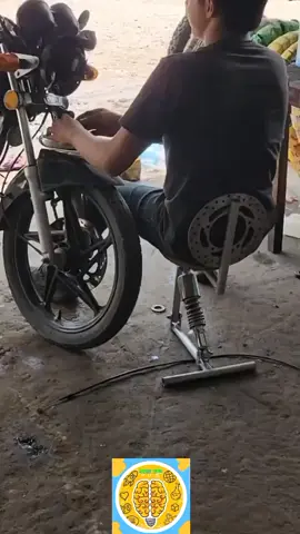 banco com amortecedor de moto#façavocêmesmo #ideias #construcao #arquitectura #criatividade 