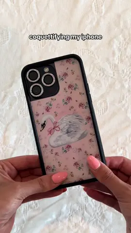 im obsessed w her 😭🦢🎀 #coquette #coquetteaesthetic #pinterest #tumblr #fyp #phonecase #wildflower #lanadelrey #swan 