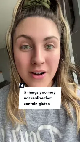 5 things that contain gluten that you may not realize! #glutenfreetok #glutenfreetiktok #glutenfreelife #glutenfree #celiac #coeliac #coeliacdisease #celiacdisease #celiactiktok #celiaclife #fyp #celiactok #celiacdiseasegang #gluten #celiacdiseaseawareness 