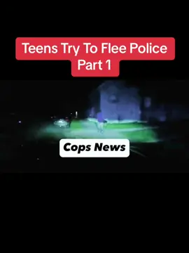 Teens Try To Flee Police  Part 1 #cops #news #copstiktok #teen #teenager #tiktok #trending #trendingvideo #america 