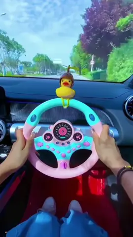 #Baby simulation co-pilot car steering wheel children's toy