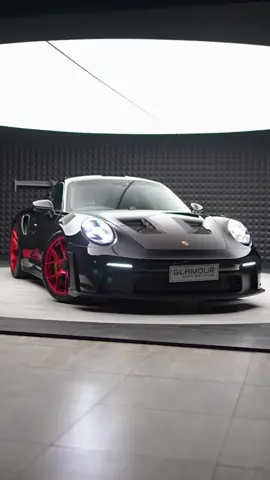 Porsche Fans! Here we bring to you, Porsche 911 GT3 RS 992 in Black with Pyro Red Accent! #glamourautoboutique #newXperience #porsche #porschegt3 #GT3RS #porsche911 #luxurylifestyle #sportscar #luxurycar #premiumcars #cars #supercars #exoticcars #musclecar #fyp #tiktokcars