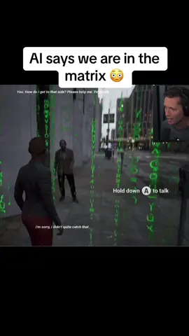 AI NPCs have a world outside of the matrix 😳 yt: tmartm2 #npc #matrix 