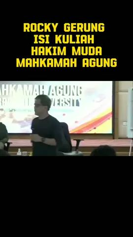 ROCKY GERUNG memang benar-benar cerdas. LOGIKANYA MANTUL #keadilanperempun #perempuan #emakemak #pembelademokrasi #saverockygerung🤲 #akademisi #hakim #mahkamahagung #hakimmuda #hakimmuda #akalsehat  #akalsehat✌️✌️ #rockygerung #rocky  #norockynoparty🔥 #norockynoparty 