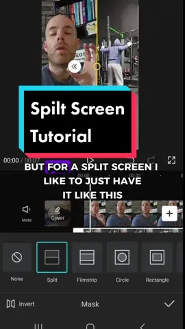 How to create easy spilt screen videos on the free Capcut editing app. Follow for more editing tips.