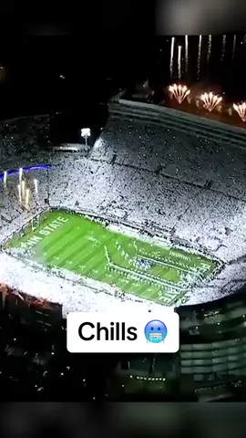 One of the greatest atmospheres in #CollegeFootball 🔥(via GoPSUTV/YT) #pennstate #cfb #chills #lit #psu 