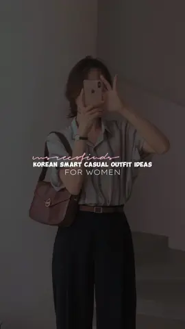 Korean Smart Casual Outfit Ideas for Women. Click the yellow bag #fyp #msrecofinds  #KoreanSmartCasualOutfitIdeas #smartcasualoutfits #outfitforwomen #tiktokrecommendations 