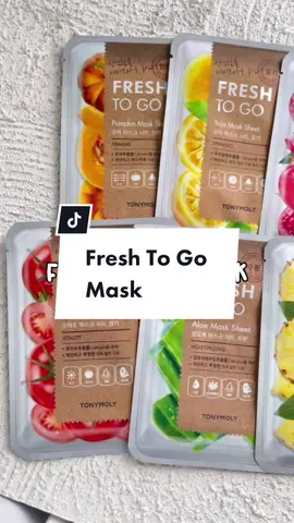 Fresh To Go Mask cocok banget buat kamu yang suka pakai sheet mask dari bahan-bahan alami seperti buah dan sayuran! Tersedia berbagai varian yang cocok untuk tiap jenis kulit🥰😊✨ #tonymoly #tonymolyisback #tonymolymask 