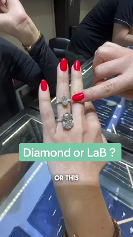 Which one you would rather choose lab diamond ring vs natural ? #dimaond #engamenent #watchbyjuls #buisness #Love #rings #diamonds 