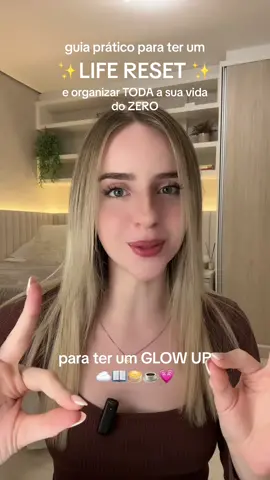 bora organizar a nossa vida? 🤍 #GlowUp #lifereset #recomeços #comoterumglowup #rotina #produtividade #organizacao #planejamento 