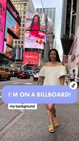 I’m on a billboard! 3 years ago I posted a silly video about a conversation I had with my toddler. I had 1 follower and she was my cousin. Today, I’m on a 15-story billboard in New York City Times Square. Thank you for your support these past 3 years. I’ve learned that starting something new can feel silly and risky, but every journey has to start somewhere. #MyJourney #NewYorkCity #TimesSquare #NYCBillboard #TikTokJourney #OngSquad 