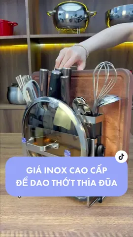 Giá để dao thớt thìa đũa inox không gỉ, dùng rất bền luôn nha các bác #dogiadung #dungcunhabep #dodungnhabep #xuhuong #giadungtienich 