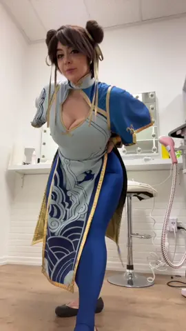 Take 2 🩵🤍 #SF6 #StreetFighter6 #ChunLiCosplay #ChunLi 