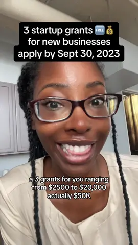 Find, apply, have a business plan, keep APPLYING 🤑💵 $2,500 Young Entrepreneur Scholarship Grant & Fresh Start Business Grant  https://www.incfile.com/entrepreneur-grant.                                               Peanut StartHER, a micro fund investing in women and underrepresented founders of all ages, life stages, ethnicities and sexual orientations up to $50,000 https://www.peanut-app.io/starther If you need assistance with writing a plan or answering grant questions, book a session with me 🔗in bio.     #money #entrepreneur #SmallBusiness #grantsforblackwomen #grantsforbusiness #pitchdeck #businessproposal #grantsforwomen #businessgrants #businesstipsandtricks #granttiktok #businessfundingtips #businessfunding #businessowners #grantsforminority #businessplan #businessowner #smallbusinesstips #fundingyourbusiness #businesstok #businessgrants #businessfunding #grantsforwomenentrepreneurs #grants #startup #startupfunding #startupbusiness 