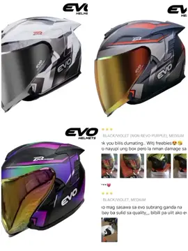 New EVO HELMET RX5 RENEGADE HALF FACE DUAL VISOR w/ free clear lens Only ₱2,950.00! #evo #evohelmet #dualvisorhelmet  #trend  #fyp 
