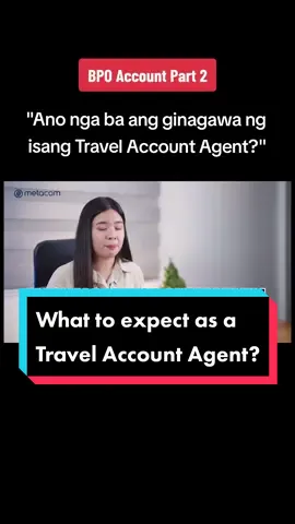 Are you considering a career as a Travel Account Agent? 🌍✈️ Then you better watch this video, as we're going to talk about the things you need to expect as an agent for one of the most in-demand accounts in the BPO Industry. Would you like to be part of our Travel Account Team? Just click the link in our bio to start with your application😊 #travelaccount #travelagent #travelassociates 5 #callcenteragent #bayaningpuyat #travel #fypシ #fypシ゚viral #foryourpage 