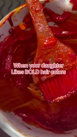 🔥 literally! #hair #haircolor #redhair 