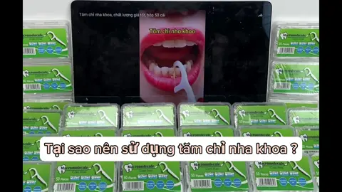 Tại sao nên dùng tăm chỉ nha khoa ? #tamchinhakhoa #sănsale   