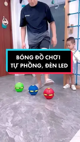 Bóng đồ chơi tự nảy, có đèn led #xuhuong #vairal #review 