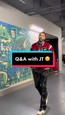 “Ain’t you supposed to ask a question?” 🤔 We got you JT! 😂😂 #BestofNBA #NBA #JaysonTatum #basketball 