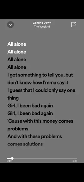 Coming Down - { The Weeknd } #theweeknd #foryoupage #fyp #foryou #music #reccommendations 