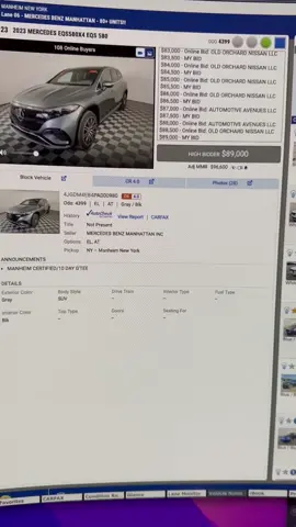 POV: bipolar  bidding on this EQS SUV THIRD ROW!!!  now in stock. #eqs580 #mercedes #electriccar #mmr #ove #stockwave #provision 
