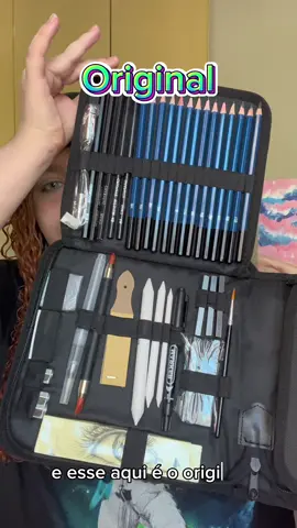 Kit de material de desenhista Profissional OriginalVs Falsificado Parte 2 #desenho #tutorial #comodesenhar #marcadores #carovsbarato 