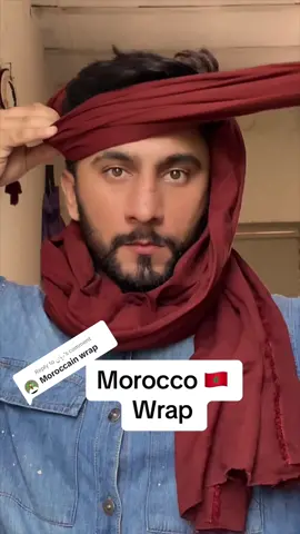 Replying to @ريان how to tie #shemagh #head #wrap #howtotie #1million #arabic #morocco 