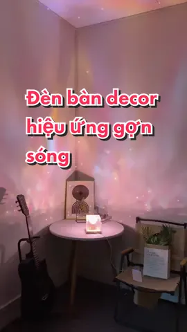Đèn bàn sáng tạo nghệ thuật với hiệu ứng gợn sóng nước, decor phòng ngủ, phòng khách, tạo không gian thư thái, lãng mạn #denban #denbansangtao #dendecor #denbandecor #dentrangtriphong 