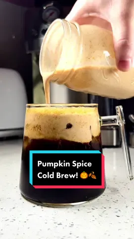 Pumpkin Cold Brew for this 900° “Fall season” 🥵😍🍂 Follow @GOAT STORY #coffee #coldbrew #icedcoffee #pumpkinspice #pumpkinseason #coldfoam #recipes #satisfying #fyp  Goat Story Cold Brew kit! • Beautiful Glass Jar with air tight cover • Comes with 3, 40g freshly ground coffee • Simply add water, wait and enjoy!  • LINK IN BIO!!! My Pumpkin Spice Cold Foam Recipe: • 1/2 cup 2% milk • 3oz heavy whipping cream • 1 round TBSP pumpkin purée  • 3-4 TBSP Maple Syrup  • 1 TSP Pumpkin Spice (Serves two)