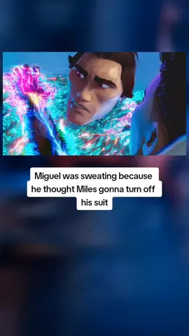 for context,Miguel's suit is just a hologram and he's not wearing anything underneath #SpiderMan #SpiderManAcrossTheSpiderVerse #SpiderMan2099 #SpiderVerse #Marvel #fyp #foryoupage 