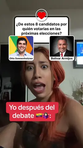 Cambié drasticamente mi sentido del voto🤔 y que pensaste de este debate?😂  #debatepresidencial #ecuador #debateecuador #presidenciaecuador #ottosonnenholzner 