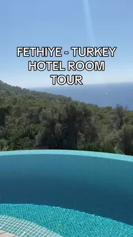 Our favourite hotel yet in Fethiye - Turkey. Hotel - Seaview Faralya😍 #fethiye #turkey #fethiyehotel #faralya #hotelroom #hotelroomreview 