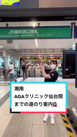 仙台駅から湘南AGAクリニック仙台院 までの道のりをご案内いたします🙇🏻‍♀️ #湘南AGAクリニック仙台院 #湘南美容クリニック #湘南AGA #仙台 #道案内 #可愛い #スタッフ  #四郎ボイス 