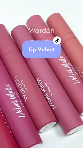 Lip velvet yg warnanya ada banyak dan semuanya cantik😍 texture super smooth dan nyaman! Yuk yuk cek keranjang kuning karena lg promo👀 #lipmousse #lipvelvet 