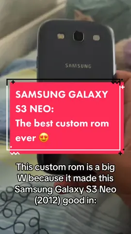 In this video, I am showing you how fast and fluid my Samsung Galaxy S3 Neo is after installing the samsung experience custom ROM. The custom ROM on Android 7 😭 but it has many features that are not available on the stock ROM and its still supported. I am very happy with the performance of the custom ROM and I would recommend it to anyone who owns a Samsung Galaxy S3 Neo because you can game on it too. #customrom #s3 #jailbreak 