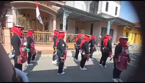 #Semangat # Lomba Gerak Jalan Unik Warga Rt02Rw02 Mindàka Tarub Tegal. Dalam Rangka Menyambut HUT RI ke-78 Th. MERDEKA...