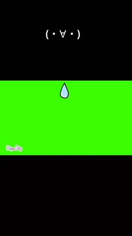 #FlipaClip rain drop (green screen)