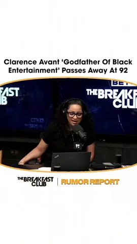 🚨 #RumorReport w/ @bigsueshouse !  🔁 @cthagod : “North Carolinas own Clarence Avant. Truly one of my idols and Biggest Inspirations. This is who I aspire to be. Jackie Robinson once said “A life is not important except in the impact it has on other lives.” If that is true then not to many people as important as Mr. Avant! All Time Leader In Assist and it’s not even close!! Long Live The Black Godfather!!!”