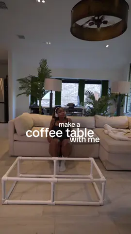 Make a coffee table with me part 1✨. I tried to make this as easy + innexpensive & sturdy as possible and I think the PVC pipes did the trick! I actually made this for Justice, the winner of my dream room giveaway! She wanted a plant stand and I couldnt find one so I ended up making it! Loved it so much I made a matching coffee table✨(stay tuned for her space). I ended up placing wood over the skeleton but everything’s super easy to do! I got everything for the skeleton from @The Home Depot & the rock sheets from @Amazon Home ! I used a saw to cut the pipes but sometimes home depot will do it for you! If theyre not going for it buy pipe shears ($10 at home depot) . Be sure to use construction adhesive at connection point!  See you in part two!  Pipe Dimensions:   6 pieces of 8.3” 14 pieces of 18.55” #homedecor #diyproject #coffeetable #coffeetabledecor #moderndecor #easydiy #Home 