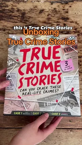 Will you be taking on our True Crime Stories game as a lone detective, or will you be calling some friends for backup? 🕵️ #truecrimestories #truecrime #boardgames #truecrimetiktok #casefiles 