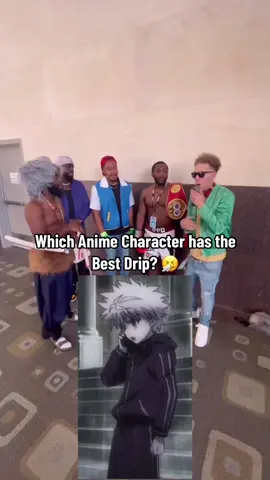 Which Anime Character has the Best Drip? 🤧 #jiggyboog #ohyeahitsjiggy #anime #dreamcon #dreamcon2023 #hunterxhunter #bleach #tokyoghoul #demonslayer #onepiece #yuyuhakusho #animeboog 