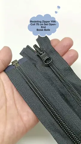 resleting zipper jaket YKK 75 cm bolak balik type gigi coil (gigi halus) set open-end atau buka-lepas warna hitam #ykk #fyp #viral #fypシ #zipper #resleting #ritsleting #retsleting #zipperbolakbalik #resletingbolakbalik #resleting75cm #zipper75cm #zipperykk #resletingykk #resletingjaket #zipperjaket #retsletingjaket #ritsletingjaket #bahanjahit #sewing #perlengkapanjahit #DIY #bahankonveksi #garment #bahangarment #affiliate #tiktokshop #zipperviral #promo #murahbanget #beliditiktok #fypdongggggggg #fyi #explore 