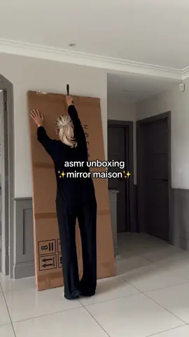 asmr unboxing #fyp #foryou #homeinspo #mirror #asmr #Home #unboxing 